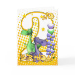 Twins 2nd Birthday Card - Cute Little Dragons