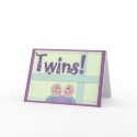 Twins announcement card
