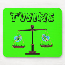 Twins - Baby A & Baby B Mousepad
