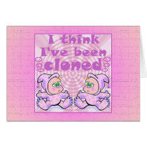 Twins Baby Gifts Greeting Card
