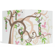 Twins Baby Girls Peas in a Pod Pregnancy Journal 3 Ring Binders