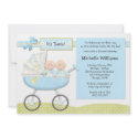 Twins Baby Shower Invitation invitation