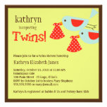 Twins Baby Shower Invitation invitations
