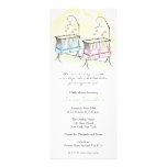 Twins Baby Shower Invitation - Baby Cribs