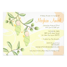 Twins Baby Shower Invitation - Butterflies