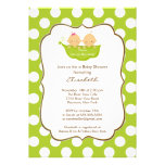 Twins Baby Shower Invitation Little Pea Pod