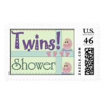 Twins baby shower postage postage