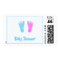 twins baby shower stamp stamp