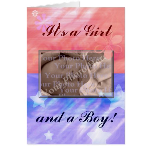 Twins Birth Announcement Card | Zazzle