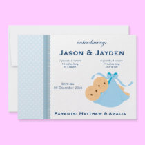 Twins Birth Announcement invitations