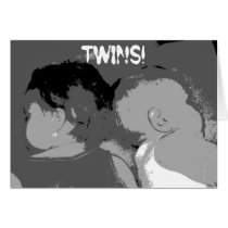 TWINS! Black and White Picture cards