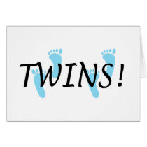 Twins (Blue Footprints) Cards