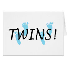 Twins (Blue Footprints) Cards