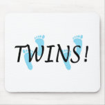 Twins (Blue Footprints) mousepads