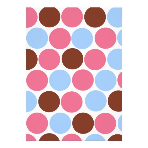 Twins Blue & Pink Giraffe Baby Shower Invitation