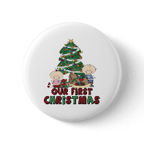 Twins Boy & Girl first Christmas Pin