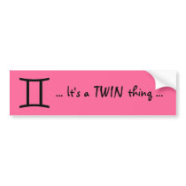 TWINS bumper stickers