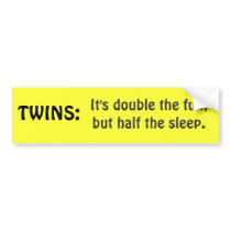 TWINS bumpersticker Bumper Stickers