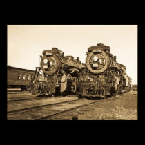 "Twins" Canadian National Railroad Locomotives posters