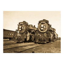 "Twins" Canadian National Railroad Locomotives posters