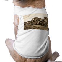 "Twins"  CN Railroad  Locomotives 3461 and 3501 pet clothing