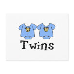 Twins Cute Bodysuit 2 boys Post Cards