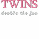 TWINS, double the fun embroidered shirts