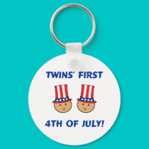 Twins First 4th of July keychains by Scrappintwins Twins First 4th of July keychains