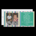 Twins First Birthday Invitation photo cards