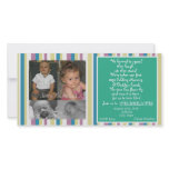 Twins First Birthday Invitation Photo Card Template