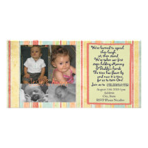 Twins First Birthday Invitation Photocard Photo Cards