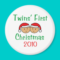 Twins First Christmas magnets