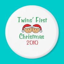 Twins First Christmas magnets