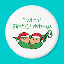 Twins First Christmas magnets