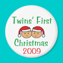 Twins First Christmas magnets