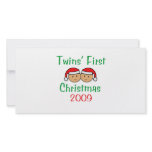 Twins First Christmas photo cards