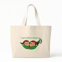 Twins First Christmas - Pod 2008 Canvas Bag