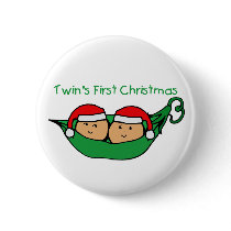 Twins First Christmas - Pod (no date) buttons by Scrappintwins Twins First Christmas - Pod (no date) buttons