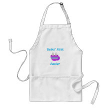 Twins First Easter Apron