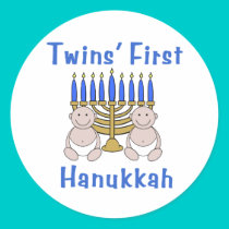 Twins First Hanukkah stickers by Scrappintwins Twins First Hanukkah stickers