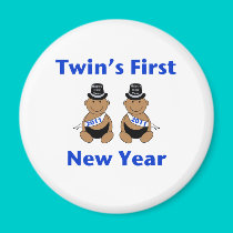 Twins First New Year magnets