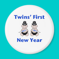 Twins First New Year magnets