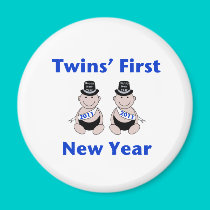Twins First New Year magnets