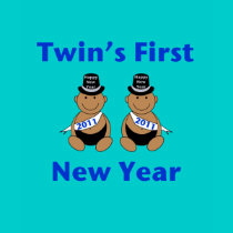Twins First New Year t-shirts