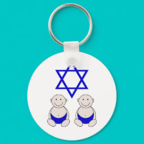 Twins First Passover Graphic keychains by Scrappintwins Twins First Passover Graphic keychains