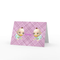 Twins Girls/pink cards