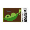 Twins in a Pea Pod Postage stamp