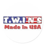 Twins Made In USA Red Sticker