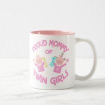 Twin's Mom Mother's Day Twin Girls Coffee Mug by jamiecreates1 Twin's Mom Mother's Day Twin Girls Coffee Mug