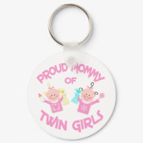 Twin's Mom Mother's Day Twin Girls Key Chain keychains by jamiecreates1 Twin's Mom Mother's Day Twin Girls Key Chain keychains